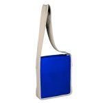 Heavy Canvas Colored Sling Bag with Natural Handles - Image 4