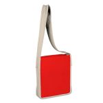 Heavy Canvas Colored Sling Bag with Natural Handles - Image 3