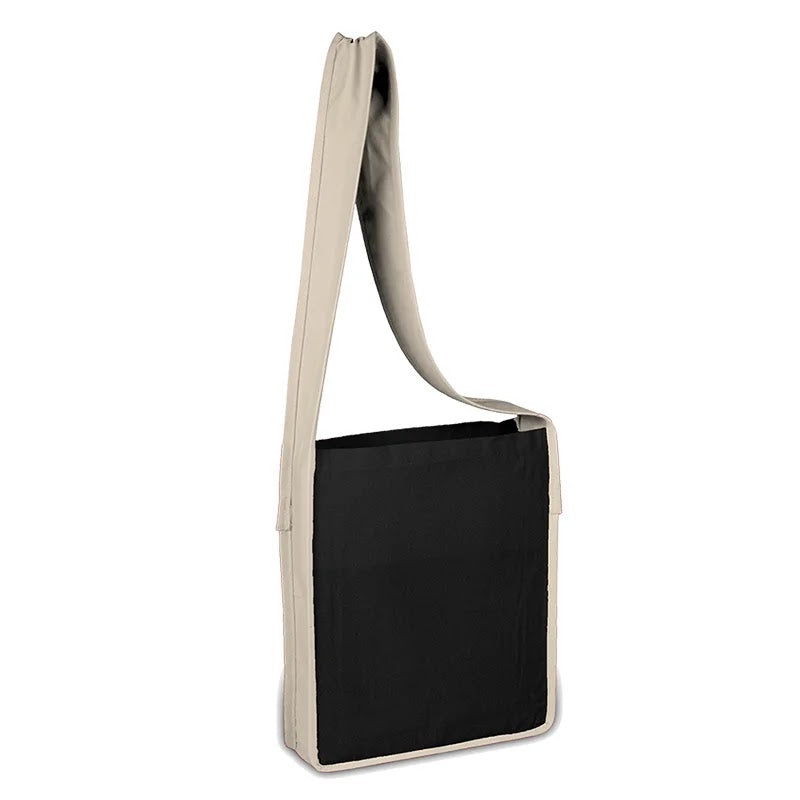 1FJL6zI9-oa1hFOF3krouqmAH-VsI2iM1.jpg Heavy Canvas Colored Sling Bag with Natural Handles - Image 1
