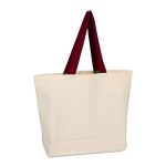 Beach Bag with Colored Handles - Image 3