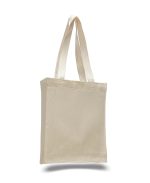 Heavy Canvas Book Bag with Gusset - Image 2