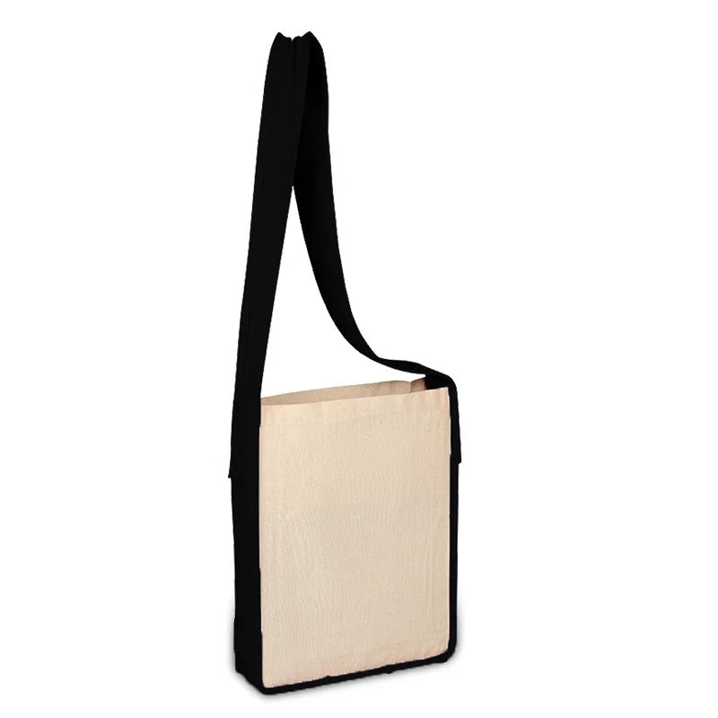 1Q60-OJp7iMvbBGJ-XfI3aDb21zNRL5Ea.jpg Heavy Canvas Sling Bag with Colored Handles - Image 1