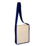 Heavy Canvas Sling Bag with Colored Handles - Image 3