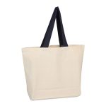 Beach Bag with Colored Handles - Image 2