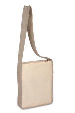 Heavy Canvas Sling Bag with Colored Handles - Image 2
