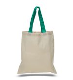 Economical Tote Bag with Color Handles - Image 2
