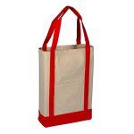 Heavy Canvas Two Tone Canvas Deluxe Tote Bag - Image 4
