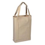 Heavy Canvas Two Tone Canvas Deluxe Tote Bag - Image 2