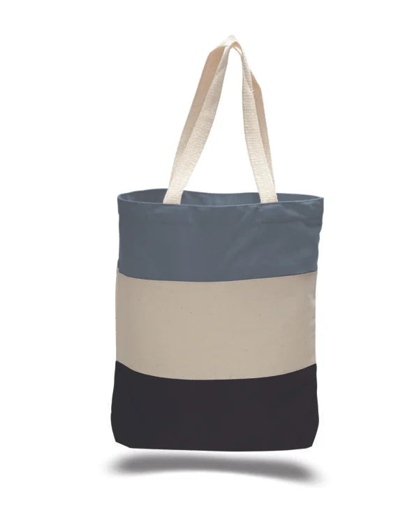 download_6172e15e-ae36-40bd-af15-1ac19f62a292.jpg Heavy Canvas Tri-Color Promotional Tote Bag - Image 1