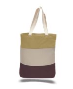 Heavy Canvas Tri-Color Promotional Tote Bag - Image 2