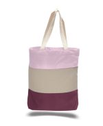 Heavy Canvas Tri-Color Promotional Tote Bag - Image 4
